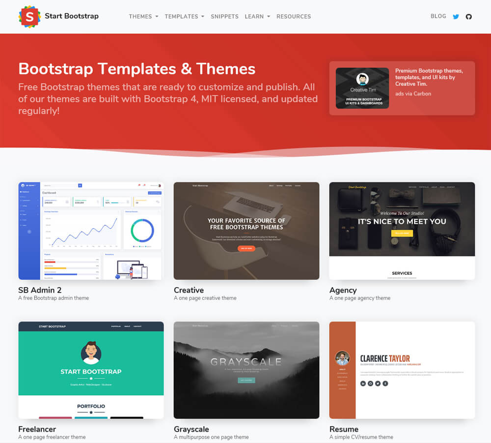 Bootstrap Themesサイト